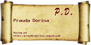 Prauda Dorina névjegykártya